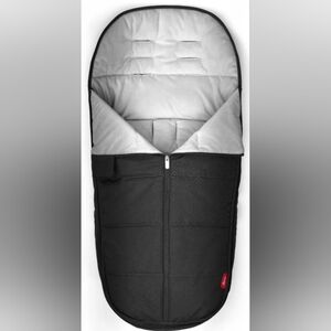 Cozy Black and Gray Baby Footmuff